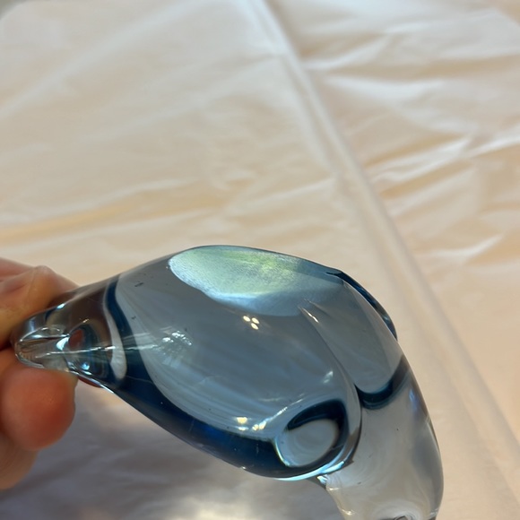 Blue Glass Bird Figure / Statue - Glass Blue Bird of Happiness - Picture 11 of 13